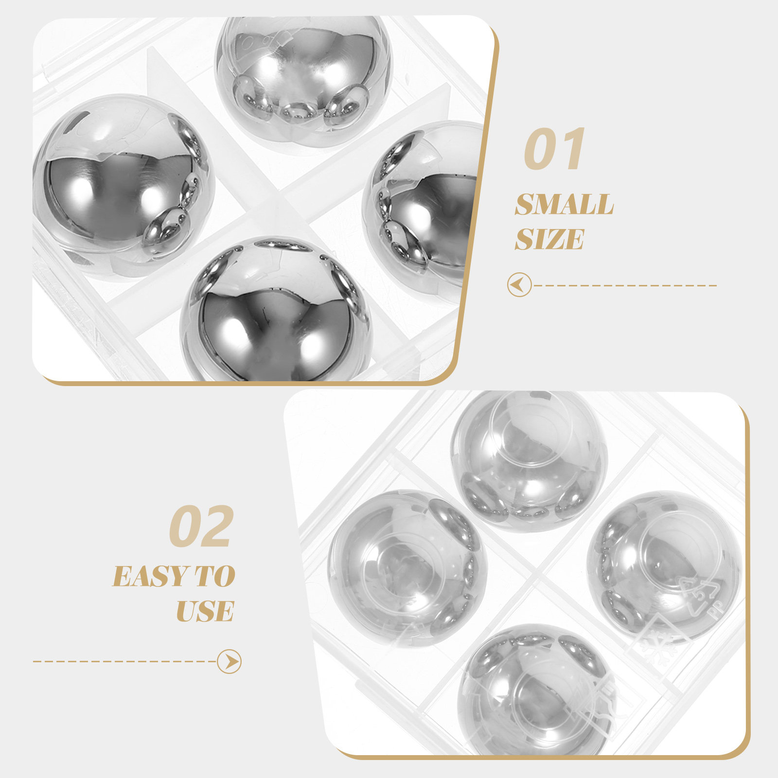 5Pcs Stainless Whiskey Stones  - Whisky Beer And Wine ulasan dan harga